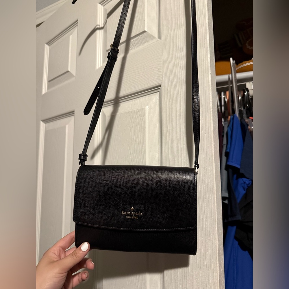 Kate Spade Sleek Black Crossbody Bag